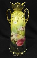 RS Prussia 11 1/2" floral vase
