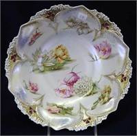 RS Prussia 10" floral bowl
