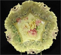 RS Prussia 10 1/2" floral bowl