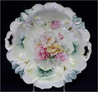 RS Prussia 11" handled floral plate