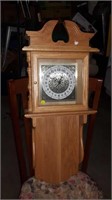 Quartz clock in Oak cabinet missing pendulum