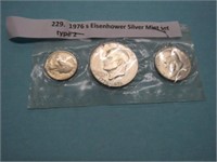 1976 Eisenhower Silver Mint Set Type 2