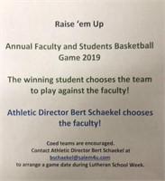 Faculty vs Students Basketball Game!
