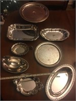Large lot of silverplate items
