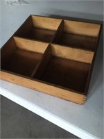 Dovetail antique compartment box