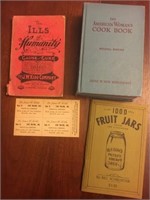 Lot of 3 medical/ cooking vintage books