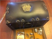 Cool jewelry treasure chest with costume jewelry