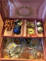 Jewelry box full- top level good and bottom levels