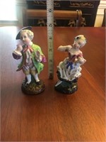 Pair of 2 antique figurines