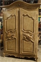 COUNTRY FRENCH STYLE 2 DOOR ARMOIRE