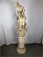 Large 62” Vintage Marwal Composite 2 PC Statue