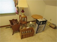 Magazine stands end tables fans lamp