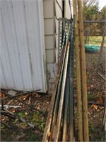 T post 6ft & two landscape timbers