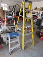 6' fiberglass ladder, step ladder
