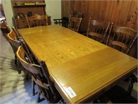 Big oak dining room table