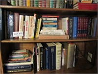 12 shelves of books