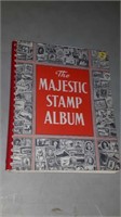 The Majestic stamp album with stamps