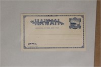 US Hawaii Stamps #UY2r Mint Reply Card, Severed