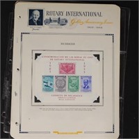 Worldwide stamps Rotary International 1950s Mint
