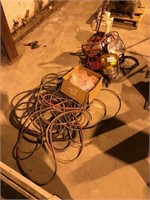 LOT OF MISC WIRE, LIGHTS, ELEC COMPONENTS