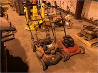 2 GAS PUSH MOWERS, MISSING PARTS
