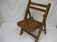 4) Children's Wood Folding Chairs