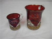 2) Ruby Souvenir "Stratford, SD"  Cups