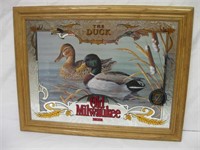Old Milwaukee Beer "The Duck" Mirror 20 1/2"Wx16"H