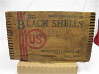 US Cartridge Co. 'The Black Shells" Wood Box