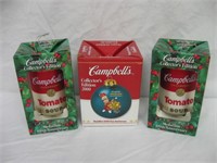 3) Campbells Coup Christmas Tree Ornaments