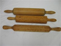 3) Wood Rolling Pins