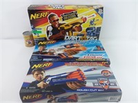 3 pistolets jouets Nerf, avec boîtes
