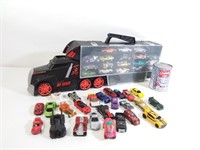 Camion jouet transporteur de voitures miniatures