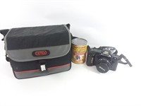 Appareil photo Nikon F-401, sac tranport Optex