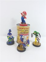 4 figurines Amiibo Nintendo : Mario, autres
