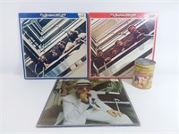 2 double vinyles The Beatles, 1 vinyle Elton John