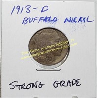 1913-D BUFFALO NICKEL STRONG GRADE COIN