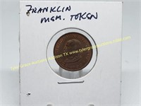 VTG FRANKLIN MEMORIAL TOKEN / COIN