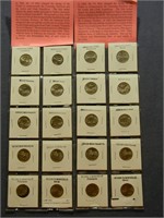 2-Sheets of 10 Westward Journey Nickel sets