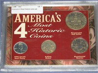 America's 4 Most Historic coins set