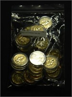 Bag of 20 Goldplated State Qtrs.