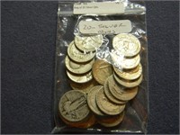 Bag of 20 Silver Qtrs