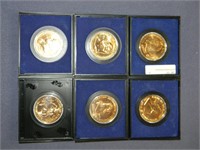 Lot of 6 American Revolution Bicentennial coins