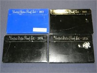 1972, 1973, 1974, 1975 Proof sets