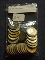 Bag of 25 Silver dimes