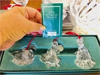 Signed waterford Christmas Ornaments