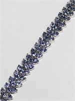 $1200 S/Sil Tanzanite Bracelet