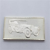 $400 S/Sil 65Gm bar "1917 Pierce-Arrow" Car