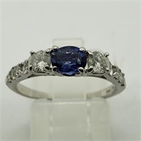 $4500  Sapphire  Diamond Ring