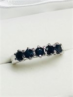 $160. S/Silver Sapphire Ring